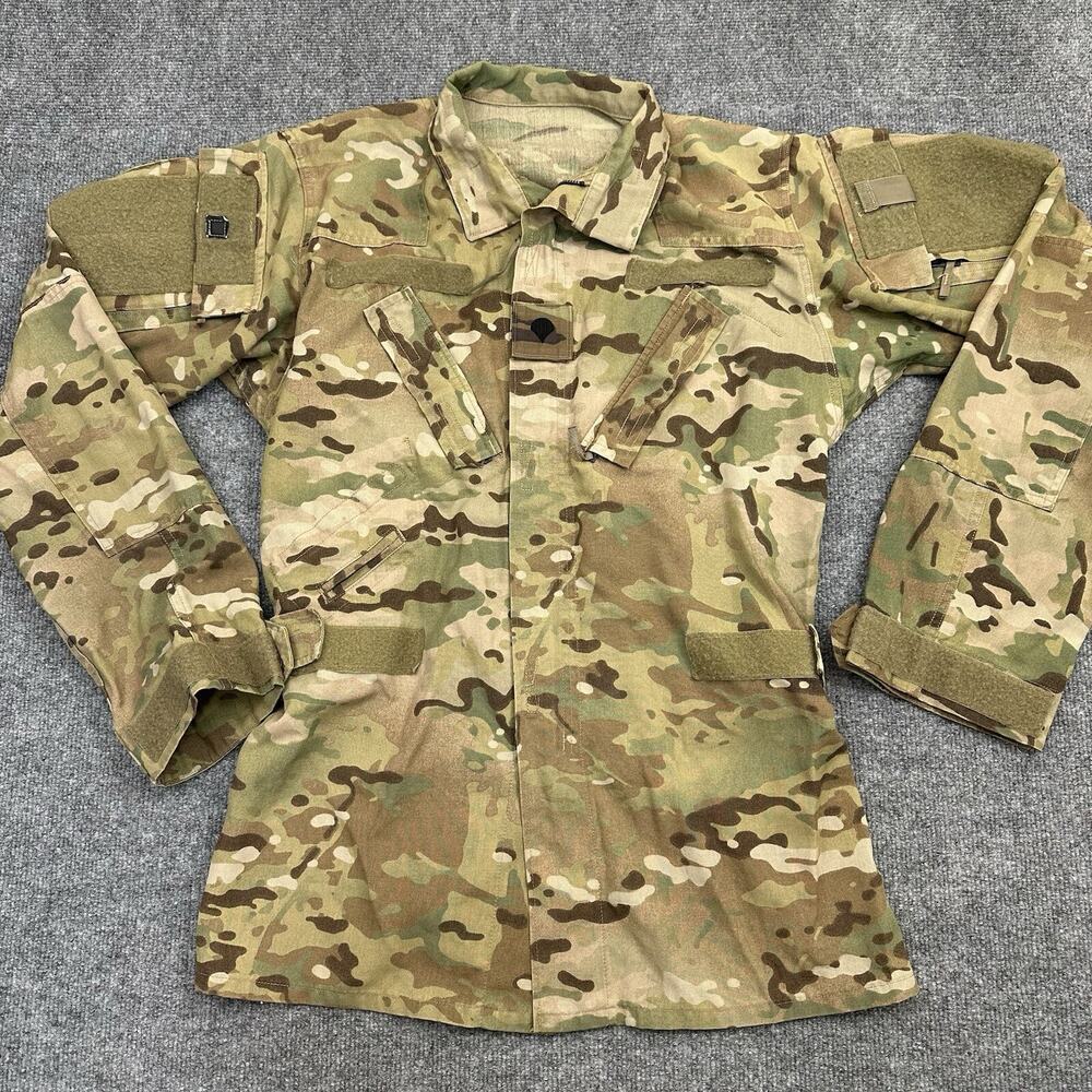 US ARMY Military OCP Aircrew Combat Coat Camp Jacket Top Multicam - Medium